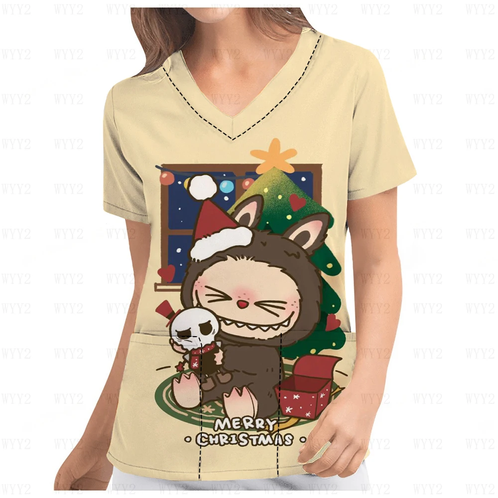 Sports Woman Clothing Uniforms T-shirts for Women Nurse Uniform Women's Pocket Shirt High-quality T-shirt Labubu Doctor Female
Sports Woman Clothing Uniforms T-shirts for Women Nurse Uniform Women's Pocket Shirt High-quality T-shirt Labubu Doctor Female