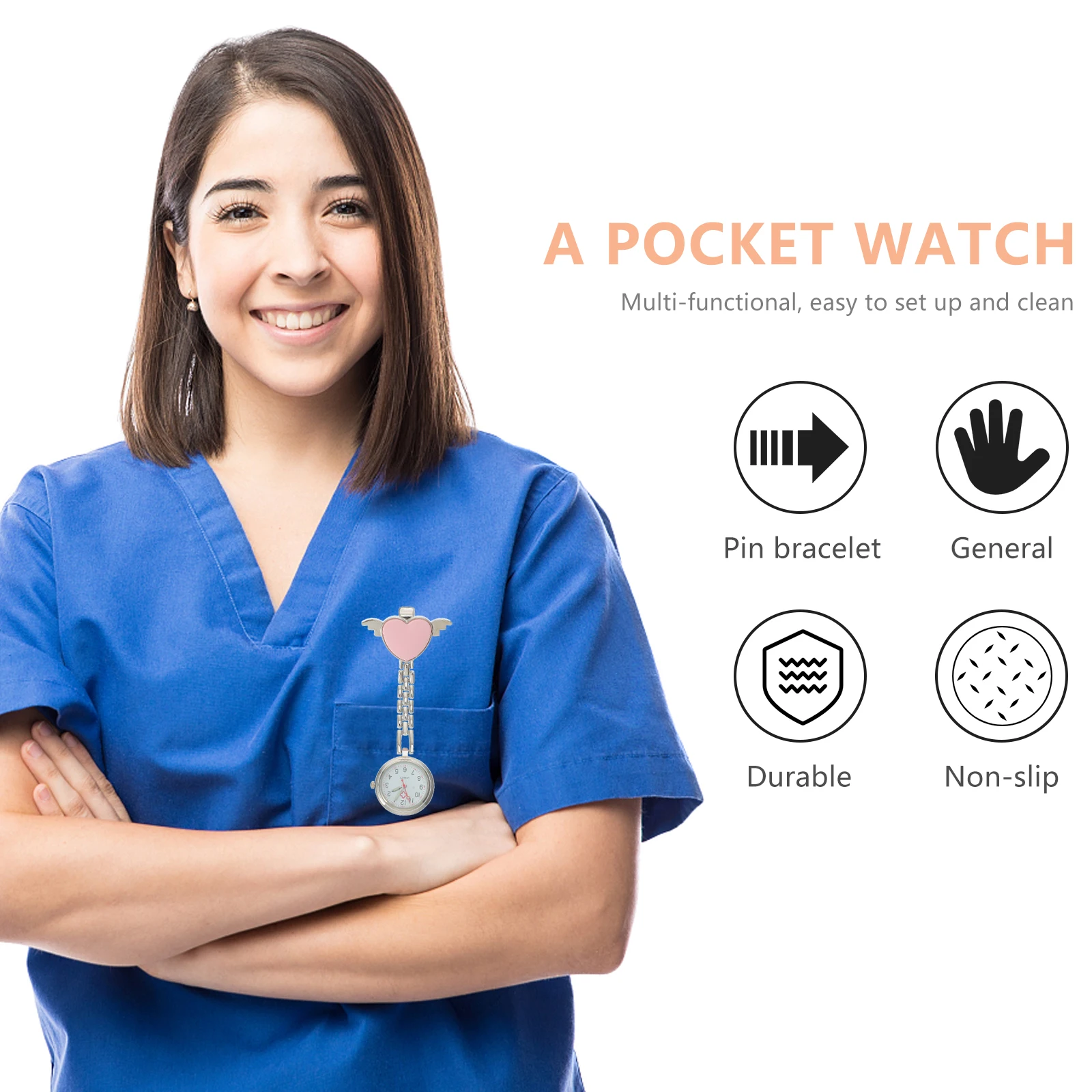 Nurse Pocket Watch Heart Design Luminous Digital Alloy Glass Lightweight Portable Clear Dial Durable Nursing Medical Workers
Nurse Pocket Watch Heart Design Luminous Digital Alloy Glass Lightweight Portable Clear Dial Durable Nursing Medical Workers