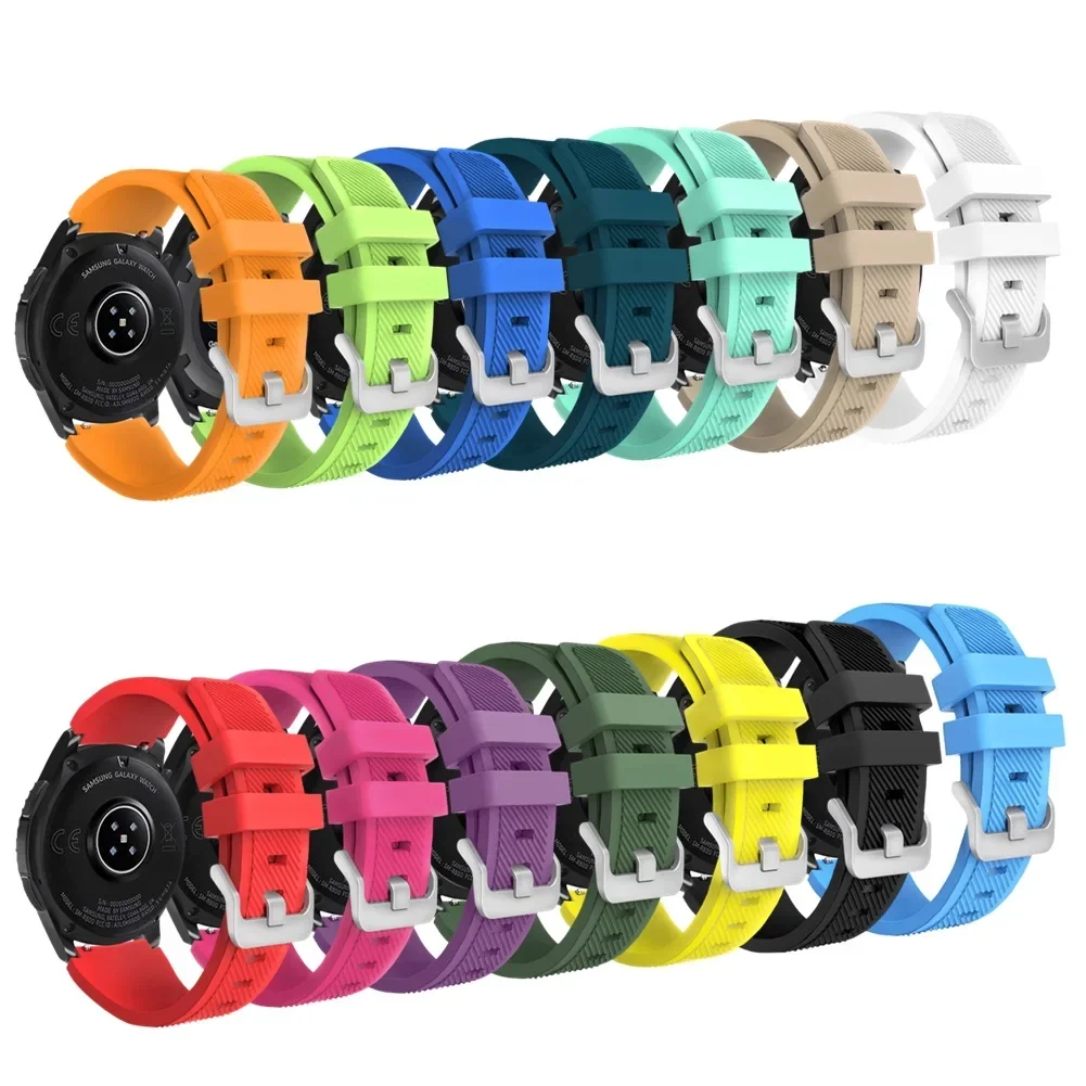 Galaxy 46mm watchband Replacement silicone strap For Samsung Gear S3 22mm sport wristband For Samsung Galaxy 46mm SM-R800 watch
Galaxy 46mm watchband Replacement silicone strap For Samsung Gear S3 22mm sport wristband For Samsung Galaxy 46mm SM-R800 watch