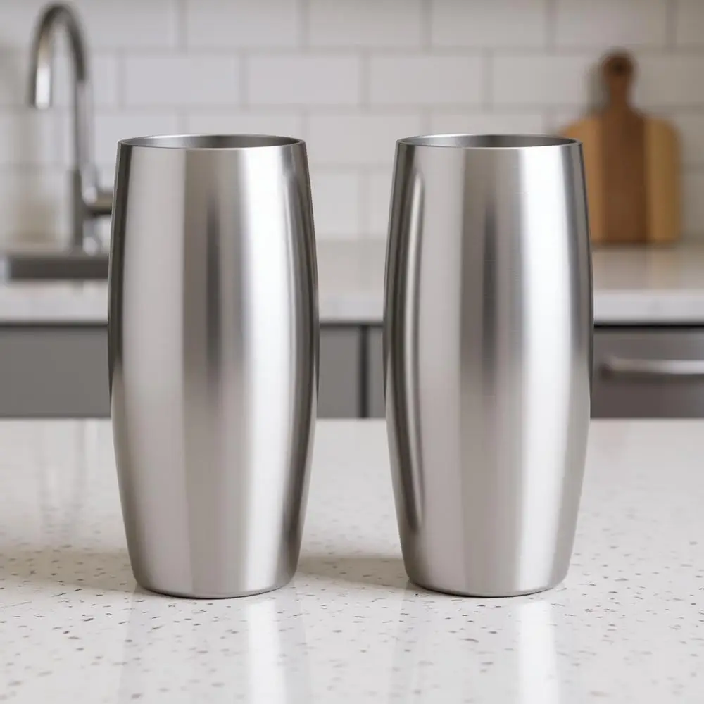 Vacuum Insulated Double Wall Stainless Steel Glass Set of 2, Elegant Bartending, Lightweight Pint Glasses, Sleek Drinkware, Fros
Vacuum Insulated Double Wall Stainless Steel Glass Set of 2, Elegant Bartending, Lightweight Pint Glasses, Sleek Drinkware, Fros