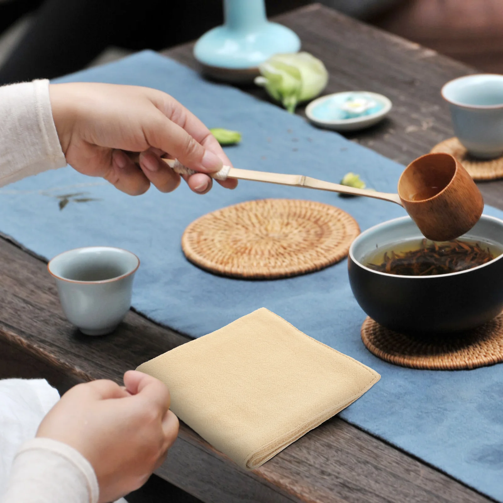 Thick Cotton Linen Tea Towels Kitchen Cloth Premium Material Cleaning Performance Absorbent Reusable Teacup Rag Household Cloth
Thick Cotton Linen Tea Towels Kitchen Cloth Premium Material Cleaning Performance Absorbent Reusable Teacup Rag Household Cloth