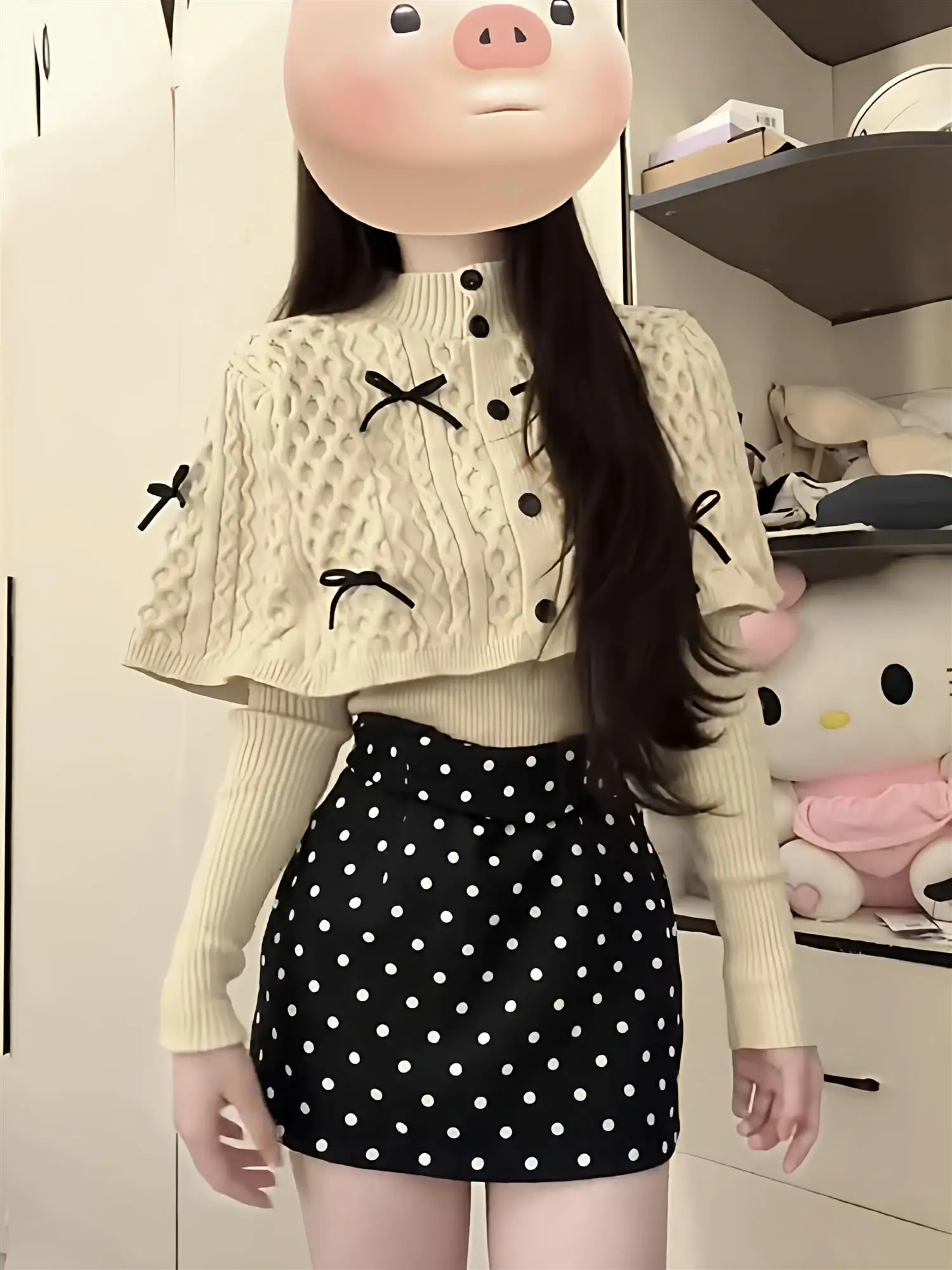 Ele Knitted Top Women's Innerwear with Bow oulder awl Cowl Ne Sweater Two-Piece Set Autumn Winter Faion
Ele Knitted Top Women's Innerwear with Bow oulder awl Cowl Ne Sweater Two-Piece Set Autumn Winter Faion