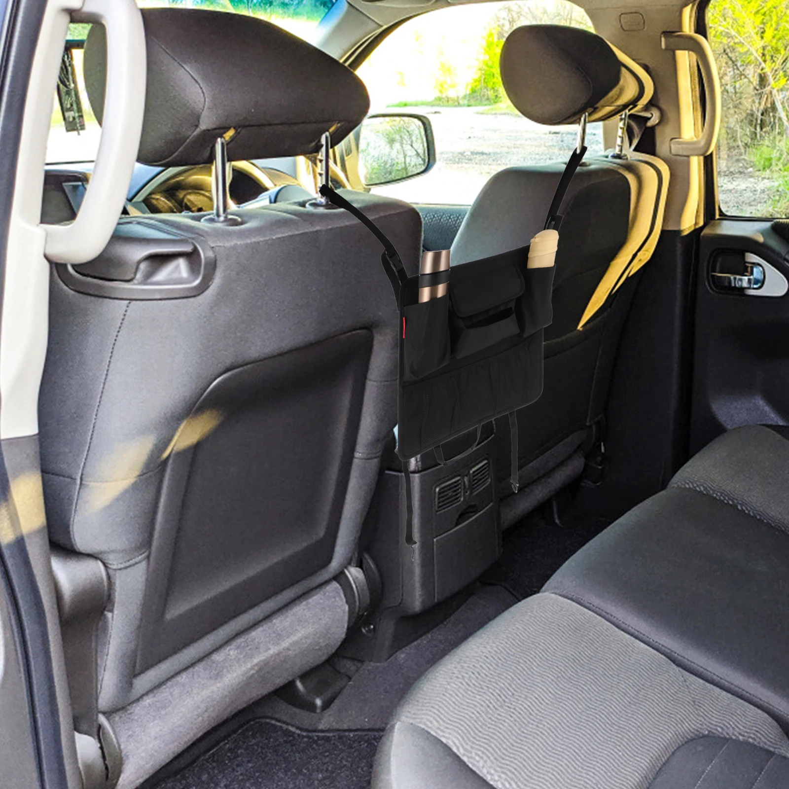 Car Backseat Bag Large Holder Black Oxford Multi functional ganizer Backseat Hanging Bag Pockets Easy Install Home Car Use
Car Backseat Bag Large Holder Black Oxford Multi functional ganizer Backseat Hanging Bag Pockets Easy Install Home Car Use