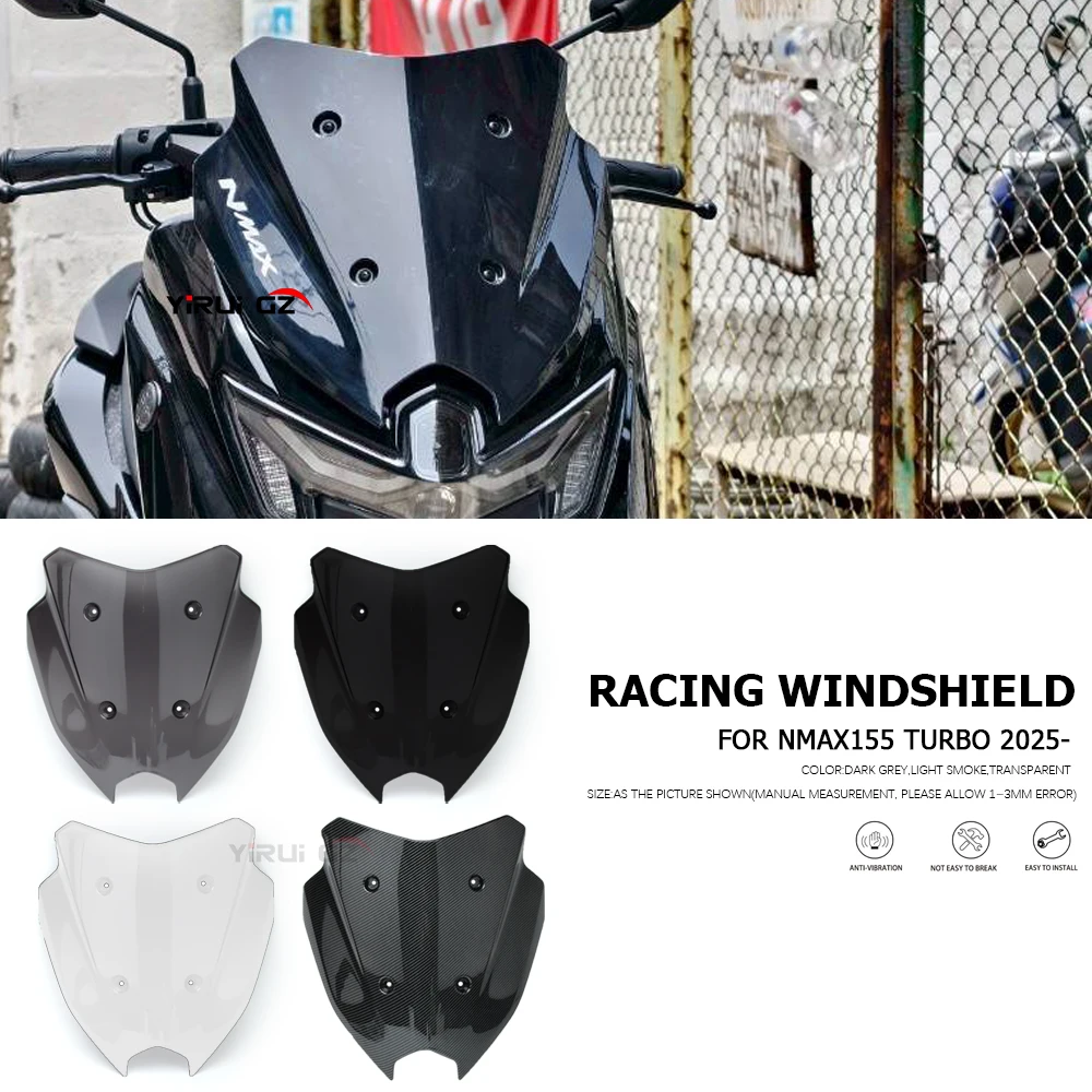 Motorcycle For Yamaha nmax155 NEW Windscreen Windshield Shield Deflector Guard NMAX155 TURBO Sports Screen Black Wind shield 25-
Motorcycle For Yamaha nmax155 NEW Windscreen Windshield Shield Deflector Guard NMAX155 TURBO Sports Screen Black Wind shield 25-