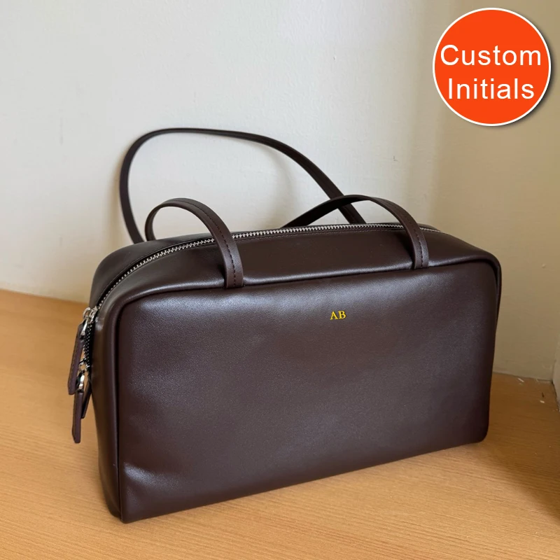 Custom Initials Genuine Leather Boston Box Bags For Women Luxury Designer Handbags Purses 2025 New In Cowhide Underarm Shoulder
Custom Initials Genuine Leather Boston Box Bags For Women Luxury Designer Handbags Purses 2025 New In Cowhide Underarm Shoulder