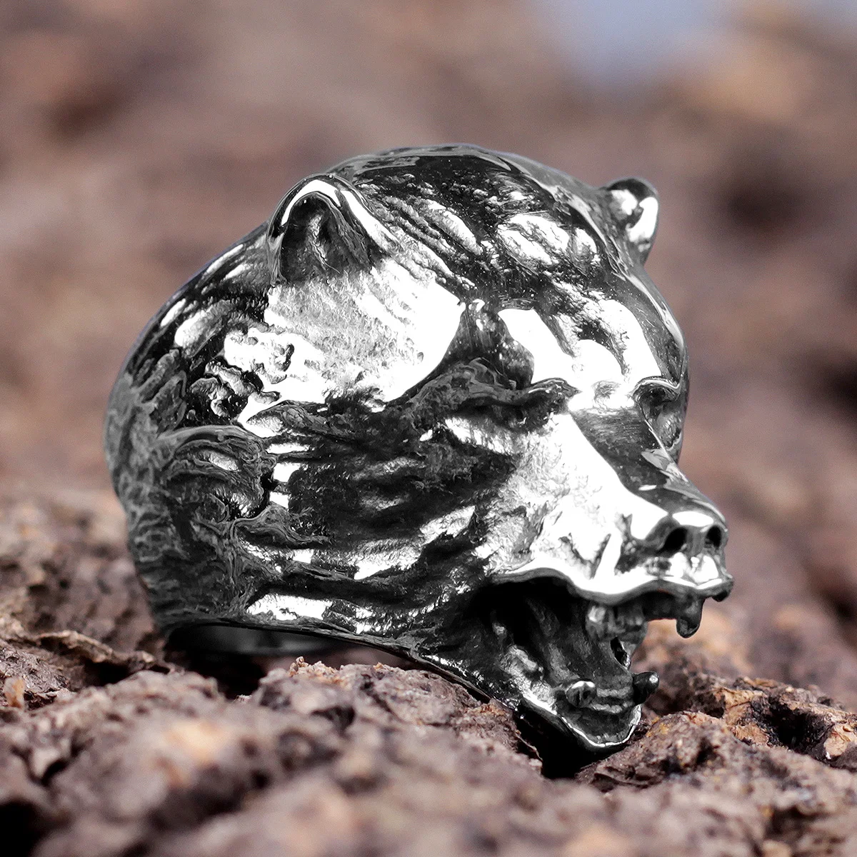 Stainless Steel Men Rings Bear Animal Rock Punk Hip Hop Personality for Biker Male Boyfriend Jewelry Creativity Gift Wholesale
Stainless Steel Men Rings Bear Animal Rock Punk Hip Hop Personality for Biker Male Boyfriend Jewelry Creativity Gift Wholesale