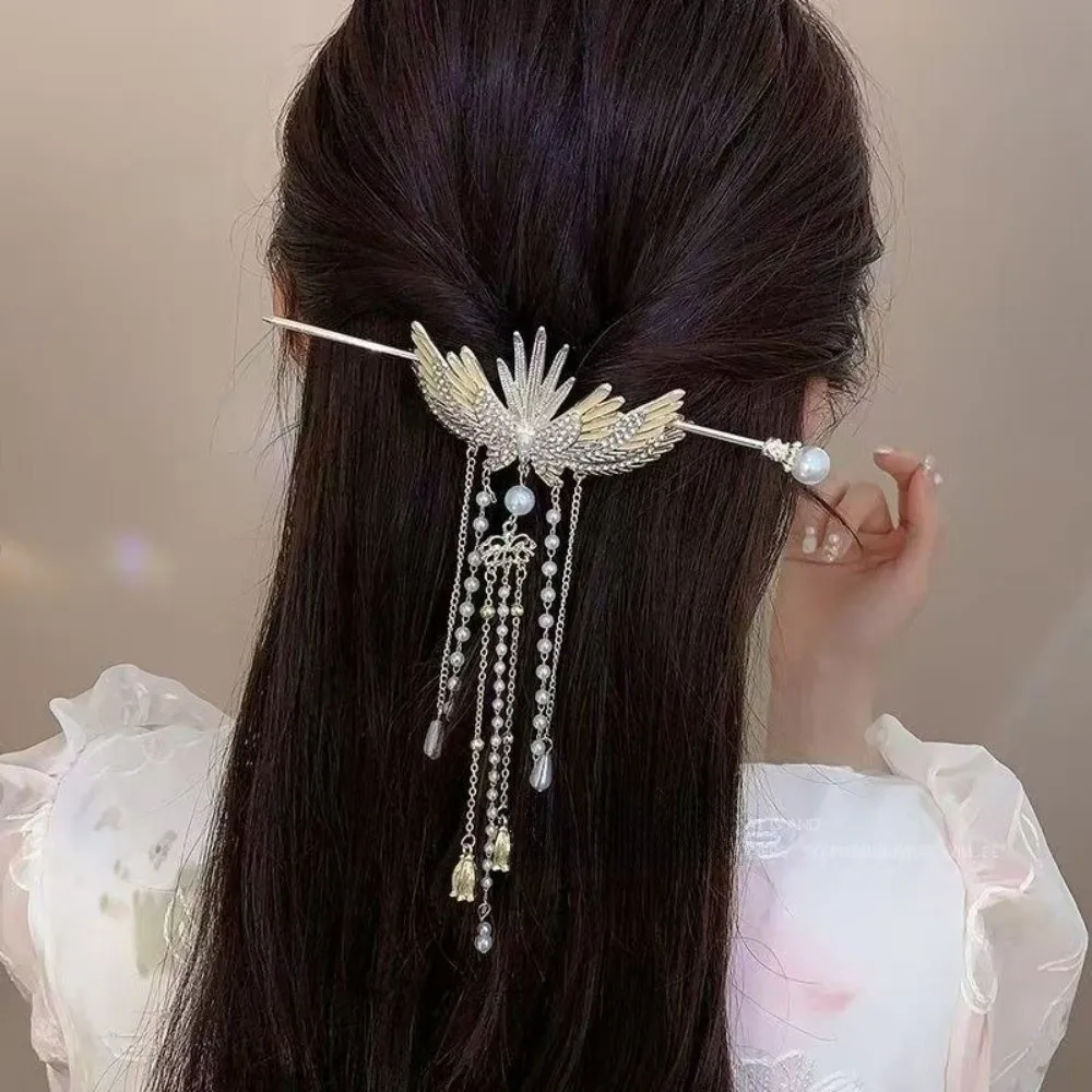Elegant Hanfu Hairpin Long Tassels Alloy Material Floral Hair Accessory Vintage Flower Design Pearls Hair Sticks Ancient Style
Elegant Hanfu Hairpin Long Tassels Alloy Material Floral Hair Accessory Vintage Flower Design Pearls Hair Sticks Ancient Style