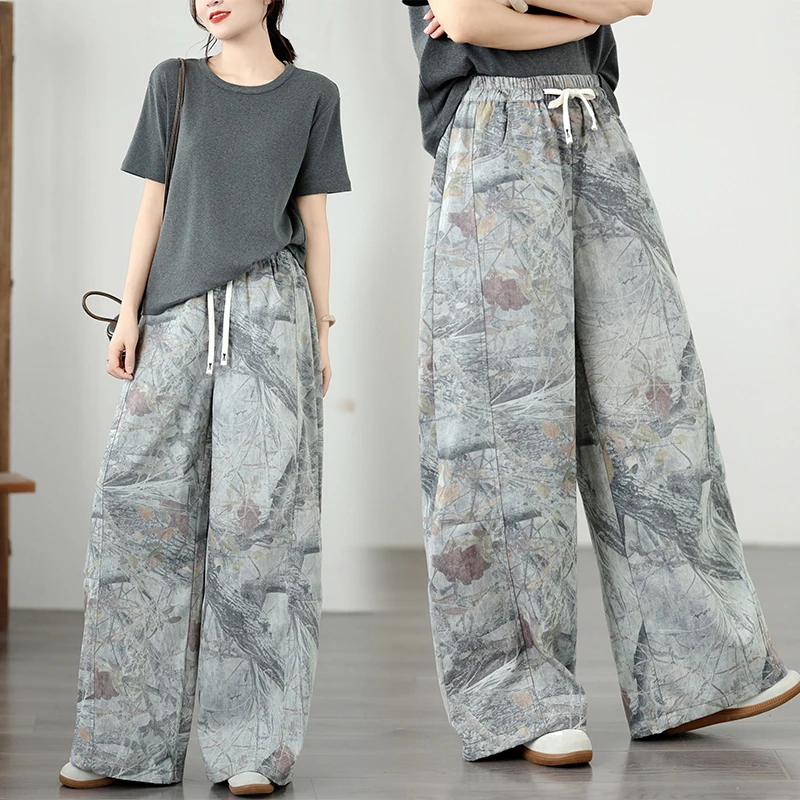 plus Size Loose Fit Straight Leg Thin Denim Wide Leg Pants High Waist Cotton Polyester Blend Casual Versatile Printed Drawstring
plus Size Loose Fit Straight Leg Thin Denim Wide Leg Pants High Waist Cotton Polyester Blend Casual Versatile Printed Drawstring
