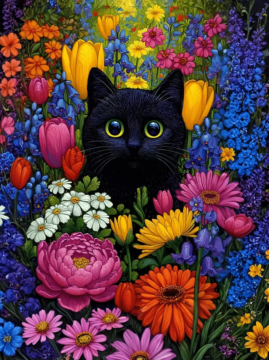 Cute Black Cat And Flowers 500/1000/1200/2000 PCS Jigsaw Puzzles Family Activity Relaxing Games for Room Home Decor Gift
Cute Black Cat And Flowers 500/1000/1200/2000 PCS Jigsaw Puzzles Family Activity Relaxing Games for Room Home Decor Gift
