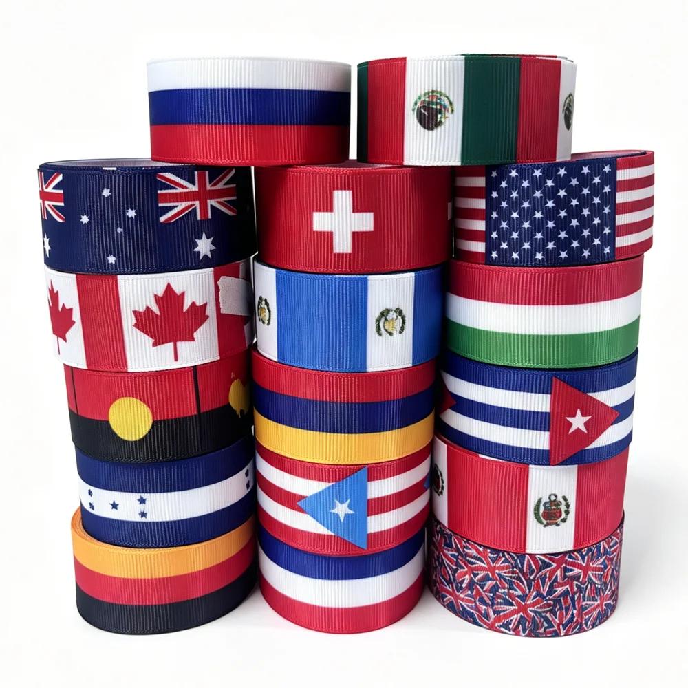 50 Yards Flag Printed Grosgrain Ribbon Accessories for Hairbow Headwear Decoration DIY Wholesale
50 Yards Flag Printed Grosgrain Ribbon Accessories for Hairbow Headwear Decoration DIY Wholesale