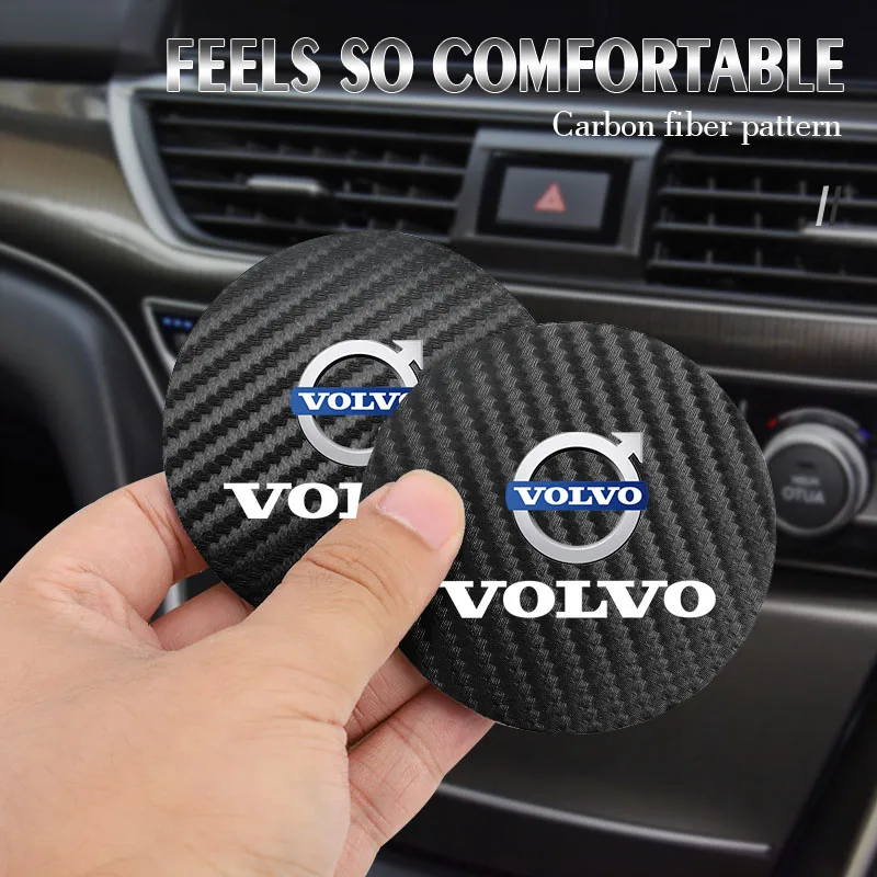 2 Pack Car Carbon Leather Water Coaster Anti-Noise Coaster Pads for Volvo XC90 XC60 V50 S60 V70 V60 V40 S90 olestar AWD XC40 S80
2 Pack Car Carbon Leather Water Coaster Anti-Noise Coaster Pads for Volvo XC90 XC60 V50 S60 V70 V60 V40 S90 olestar AWD XC40 S80