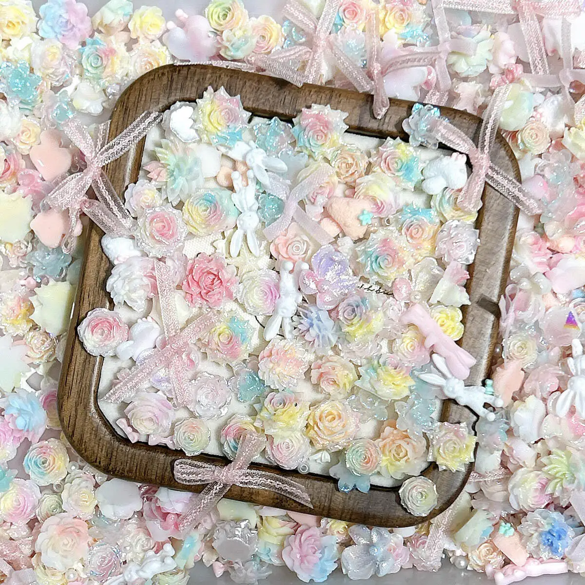 30Pcs Random Mixed Fine Glitter Colorful Flower Nail Charms 3D Resin Soft Rose Nail Art Decorations Manicure DIY Accessories
30Pcs Random Mixed Fine Glitter Colorful Flower Nail Charms 3D Resin Soft Rose Nail Art Decorations Manicure DIY Accessories