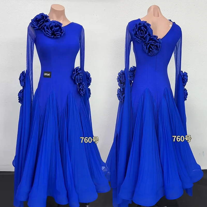 Standard Ballroom Dance Dress 2025 Modern Dancing Costume Elegant Blue Ball Gowns Women Waltz Dresses For Stage Performance 2940
Standard Ballroom Dance Dress 2025 Modern Dancing Costume Elegant Blue Ball Gowns Women Waltz Dresses For Stage Performance 2940