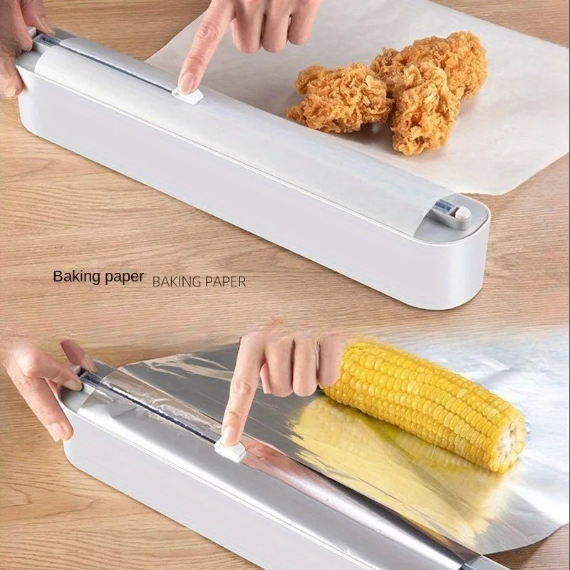 1PC Plastic film cutting machine, magnetic packaging machine with sliding cutting tools, household kitchen packaging cutting mac
1PC Plastic film cutting machine, magnetic packaging machine with sliding cutting tools, household kitchen packaging cutting mac