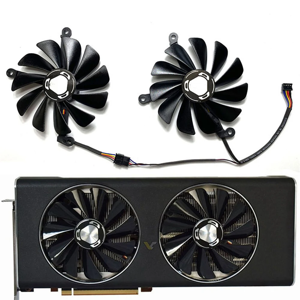 2pcs Video Card Cooling Fan GPU Cooler for XFX RX5700 5700XT 8GB THICC II Overseas Edition Graphics Card Fan
2pcs Video Card Cooling Fan GPU Cooler for XFX RX5700 5700XT 8GB THICC II Overseas Edition Graphics Card Fan
