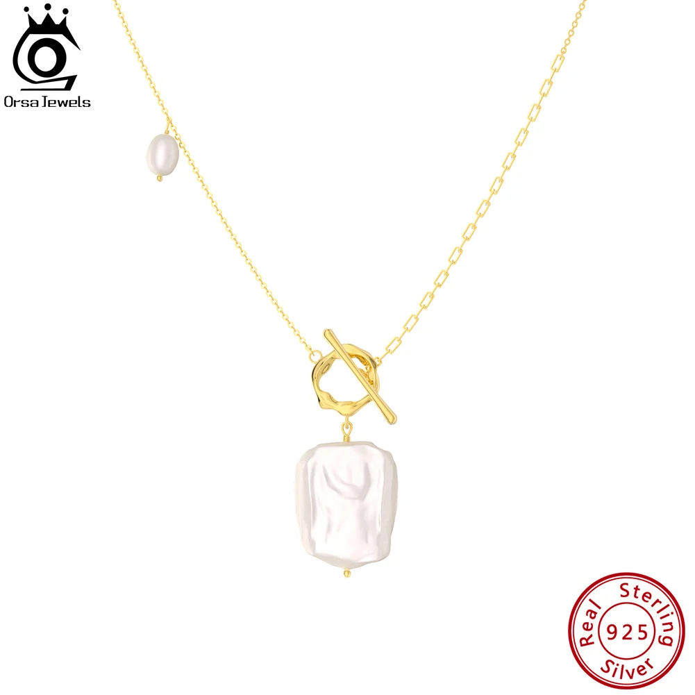 ORSA JEWELS 925 Sterling Silver Handpicked Natural Pearl Necklace with OT Toggle Clasp for Women Pearl Pendant Jewelry GPN45
ORSA JEWELS 925 Sterling Silver Handpicked Natural Pearl Necklace with OT Toggle Clasp for Women Pearl Pendant Jewelry GPN45
