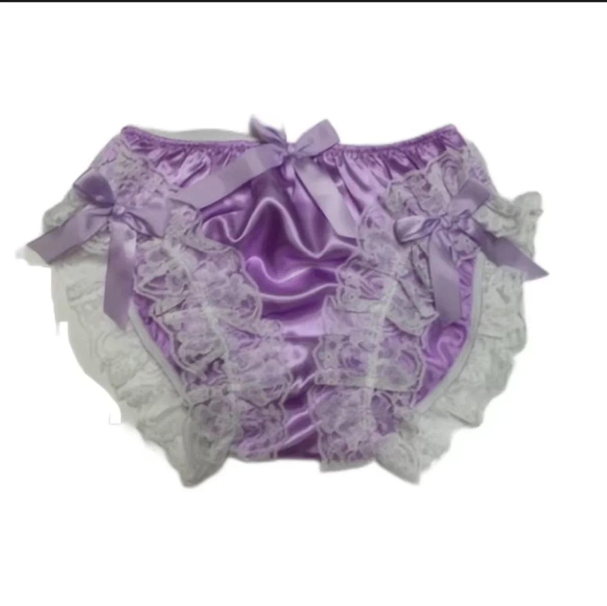 Hot Selling New Sissy Purple Satin Triangular Shorts with Lace Lace and Bow Decorations Customized for Adult with Fetishism
Hot Selling New Sissy Purple Satin Triangular Shorts with Lace Lace and Bow Decorations Customized for Adult with Fetishism