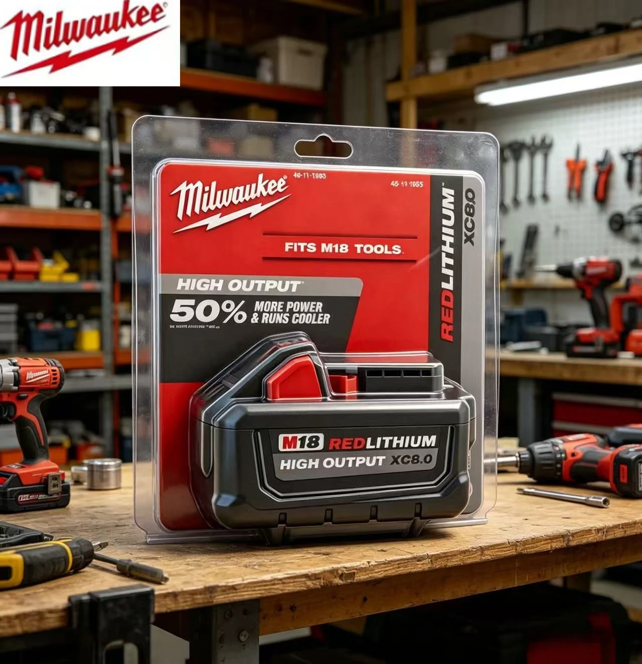 Milwaukee M18HB8 8.0Ah & M18HB6 6.0Ah 18V High Output Lithium Battery 48‑11‑1880 48‑11‑1860 for Power Tools
Milwaukee M18HB8 8.0Ah & M18HB6 6.0Ah 18V High Output Lithium Battery 48‑11‑1880 48‑11‑1860 for Power Tools