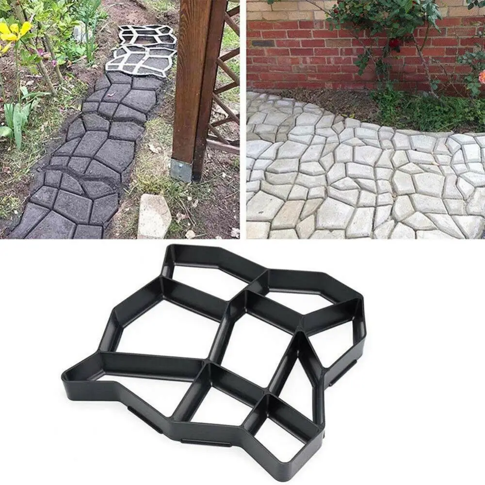 DIY Path Maker Paver Molds Stone Brick Concrete Mold Concrete Cement Walk Garden Path Paving Paver Reusable Patio Molds Pavement
DIY Path Maker Paver Molds Stone Brick Concrete Mold Concrete Cement Walk Garden Path Paving Paver Reusable Patio Molds Pavement