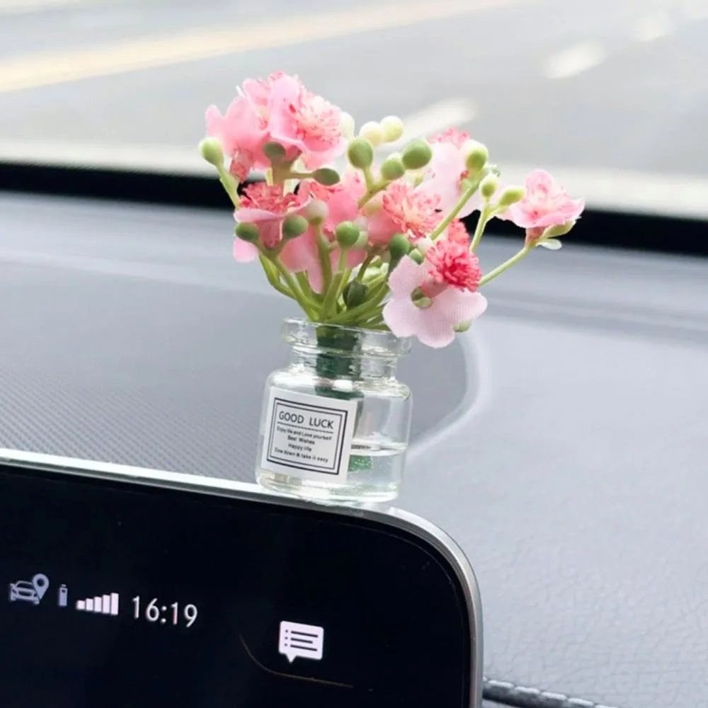 Mini Vase, Set of 4 Cute Car Dashboard Decorations Self, Adhesive Mini Vase, with Artificial Flowers Ornaments, Mini Vase
Mini Vase, Set of 4 Cute Car Dashboard Decorations Self, Adhesive Mini Vase, with Artificial Flowers Ornaments, Mini Vase