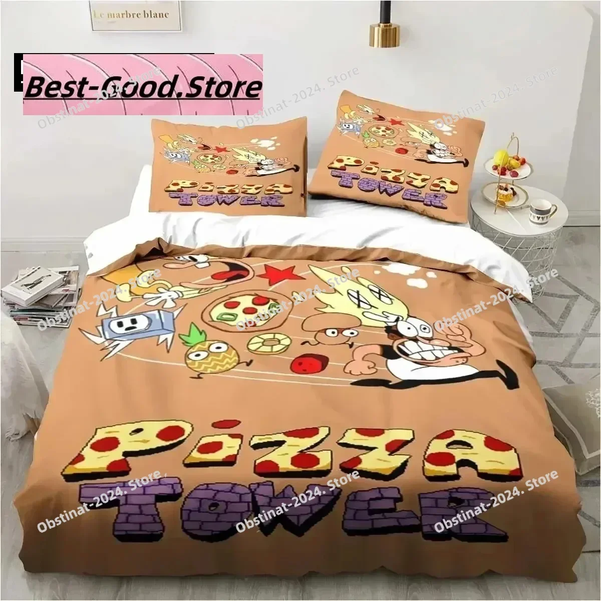 Pizza Tower Classic Pixel Style Game Bedding Set Print With Pillowcase Bed Duvet Cover Soft Single Double Queen Super King Size
Pizza Tower Classic Pixel Style Game Bedding Set Print With Pillowcase Bed Duvet Cover Soft Single Double Queen Super King Size