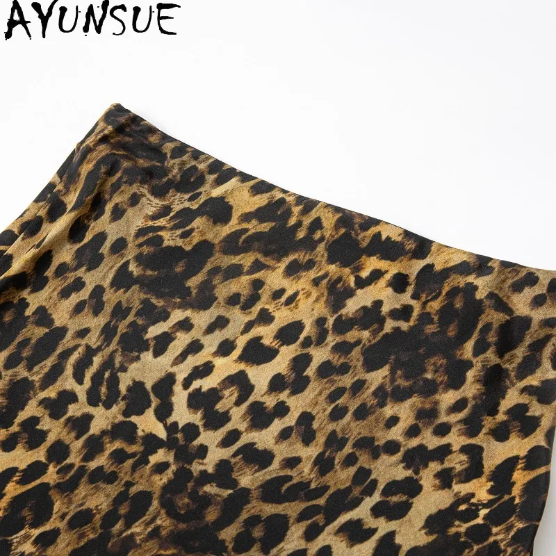 AYUNSUE 100% Silk Women's Skirts Stylish A-line Fishtail Skirts for Women High Waist Leopard Printed Long Skirt Woman Clothes
AYUNSUE 100% Silk Women's Skirts Stylish A-line Fishtail Skirts for Women High Waist Leopard Printed Long Skirt Woman Clothes