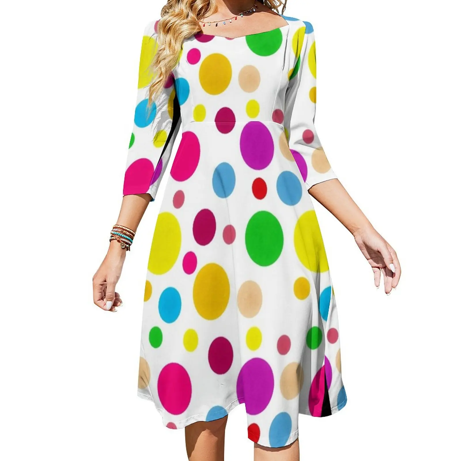 Colorful Polka Dots Flare Dress summer dresses women 2024 wedding guest dress 2024
Colorful Polka Dots Flare Dress summer dresses women 2024 wedding guest dress 2024