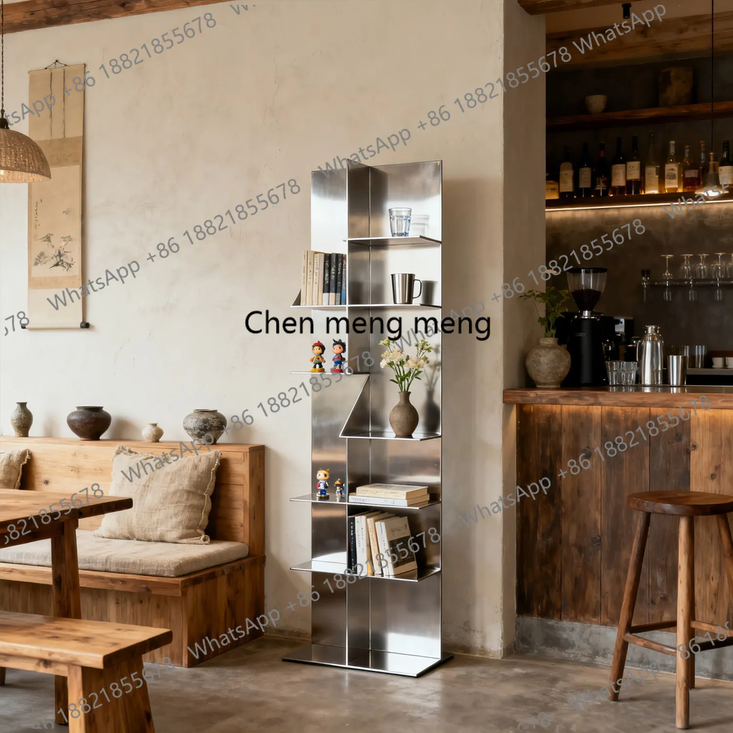 Stainless steel item display rack Floor item rack Multi-layer storage rack
Stainless steel item display rack Floor item rack Multi-layer storage rack