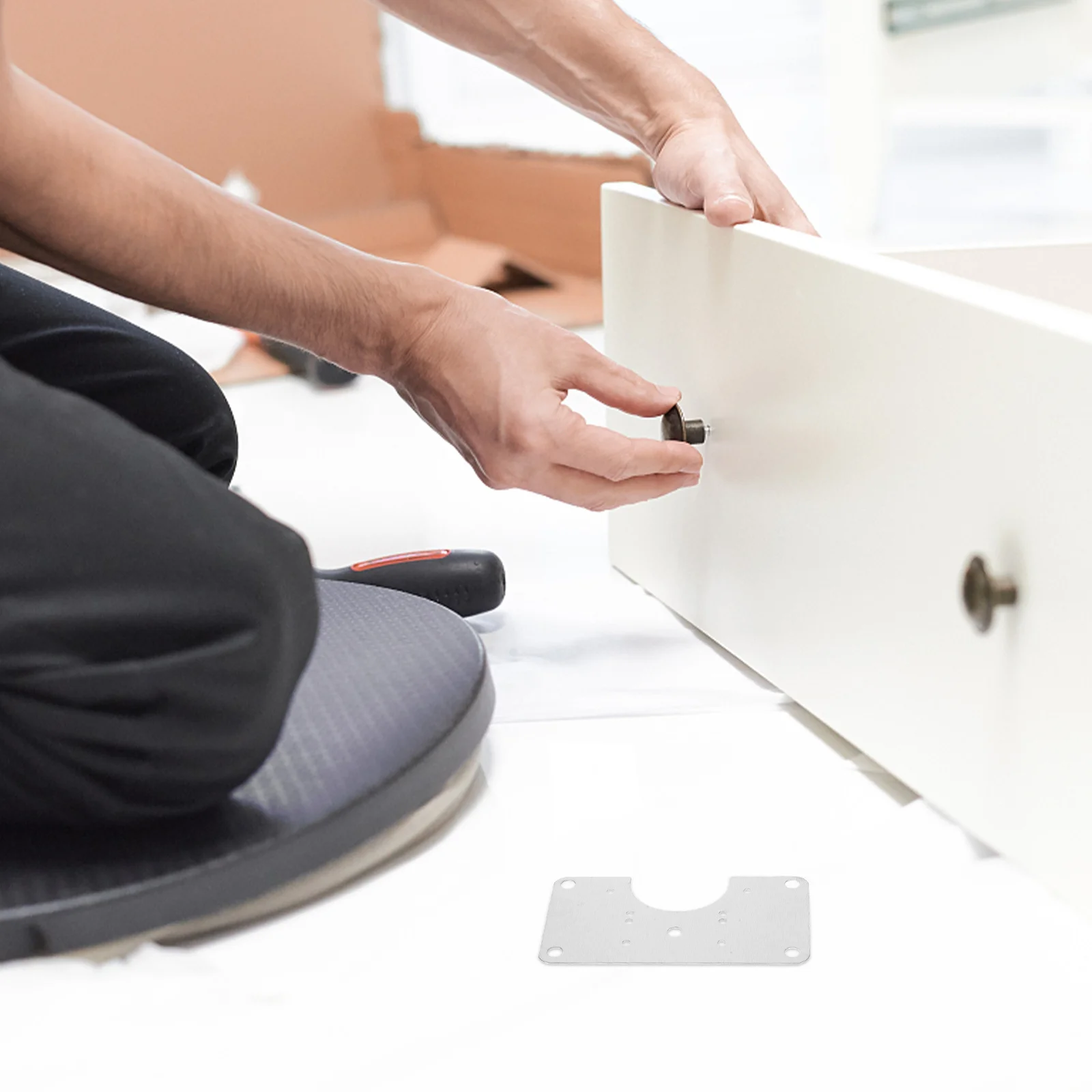 10Sets Cabinet Hinge Repair Plate Stainless Steel Durable Metal Fixing Plate Kit for Furniture Door Frame Reinforcement Repair 
10Sets Cabinet Hinge Repair Plate Stainless Steel Durable Metal Fixing Plate Kit for Furniture Door Frame Reinforcement Repair