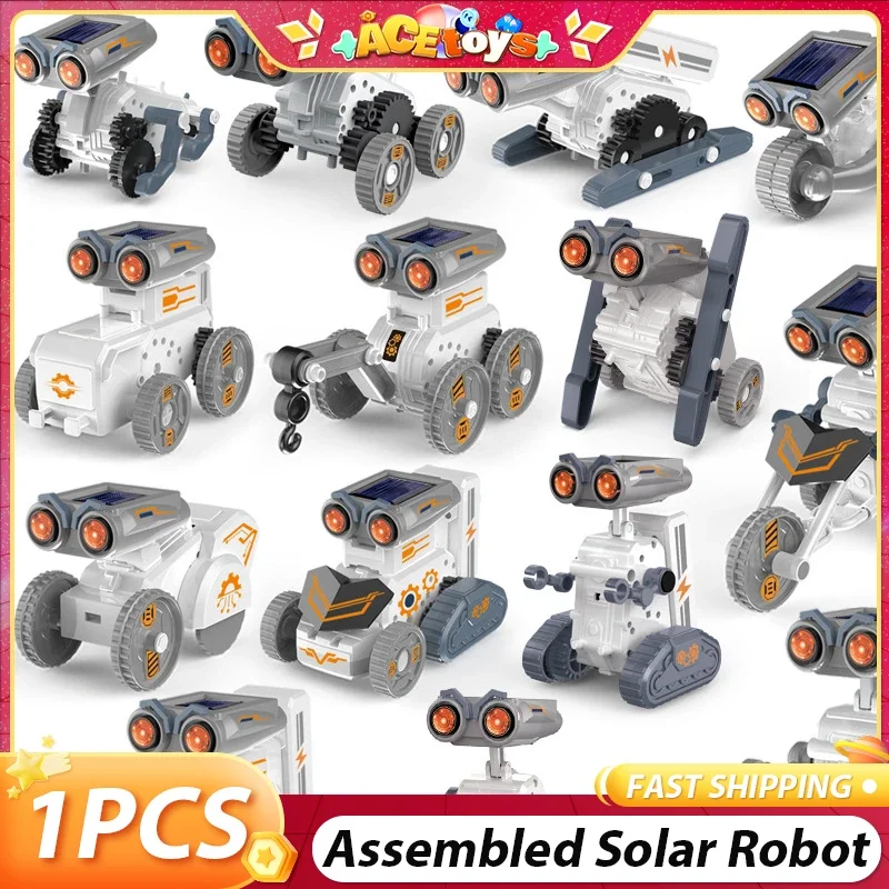Assembled Solar Robots DIY 14-IN-1 Self Assembling Building Blocks Early Education Electric Science Toys For Boys Xmas Gifts
Assembled Solar Robots DIY 14-IN-1 Self Assembling Building Blocks Early Education Electric Science Toys For Boys Xmas Gifts
