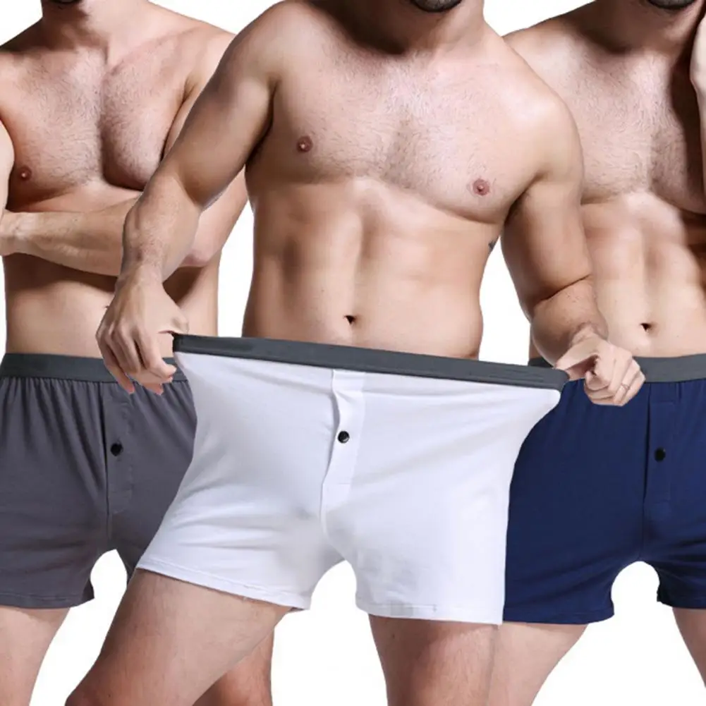 Breathable Men Underwear Men's Mid-rise Boxer Underwear with Elastic Waistband Front Button Detail Comfortable U-convex for Wear
Breathable Men Underwear Men's Mid-rise Boxer Underwear with Elastic Waistband Front Button Detail Comfortable U-convex for Wear