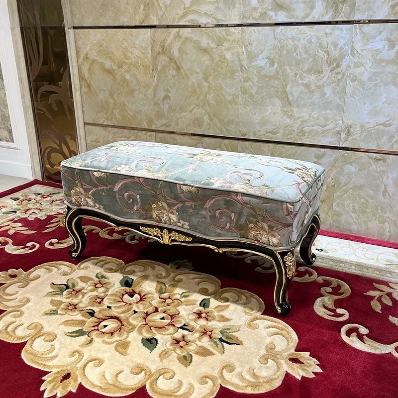 French solid wood bedside stool, European solid wood bedroom bed, living room sofa stool, shoe changing stool, luxury bedsid
French solid wood bedside stool, European solid wood bedroom bed, living room sofa stool, shoe changing stool, luxury bedsid