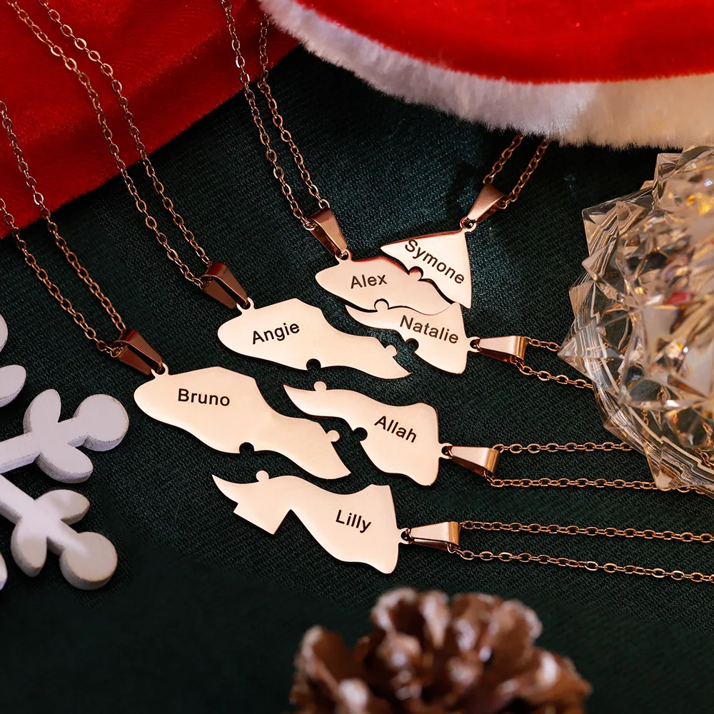 Christmas Stainless Steel Pendant Necklace Fashion DIY Name Keychain Customizable Gift for Women Men Holiday Anniversary Jewelry
Christmas Stainless Steel Pendant Necklace Fashion DIY Name Keychain Customizable Gift for Women Men Holiday Anniversary Jewelry