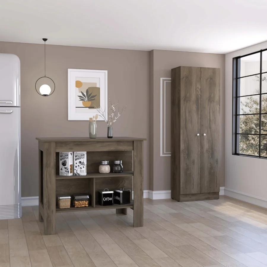 Roblar 8Shelf 2Door Кухонный набор из 2 предметов Кухонный остров и шкаф для кладовой Темно-коричневый и оникс
Roblar 8Shelf 2Door Кухонный набор из 2 предметов Кухонный остров и шкаф для кладовой Темно-коричневый и оникс