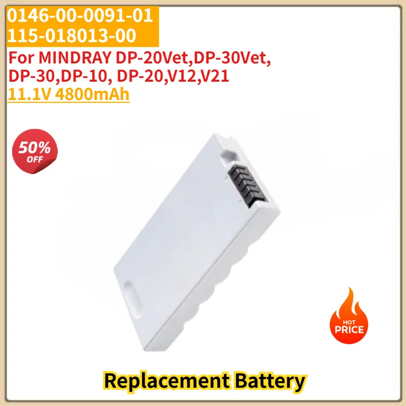 For MINDRAY DP-20Vet,DP-30Vet,DP-30,DP-10,DP-20,V12,V21 High Quality 0146-00-0091-01,115-018013-00 Battery 11.1V 4800mAh
For MINDRAY DP-20Vet,DP-30Vet,DP-30,DP-10,DP-20,V12,V21 High Quality 0146-00-0091-01,115-018013-00 Battery 11.1V 4800mAh