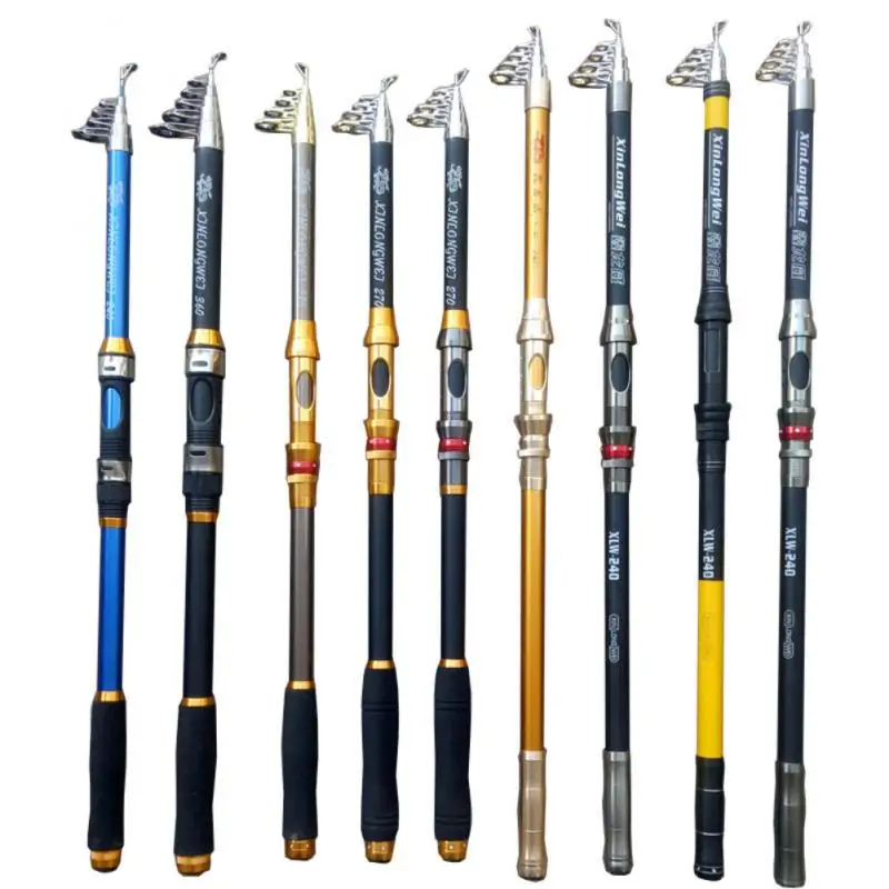 Telescopic Fishing Rod Ultralight Weight Spinning Fishing Rod Carbon Fiber Material 2.1-3.6m Fishing Rod Tackle
Telescopic Fishing Rod Ultralight Weight Spinning Fishing Rod Carbon Fiber Material 2.1-3.6m Fishing Rod Tackle