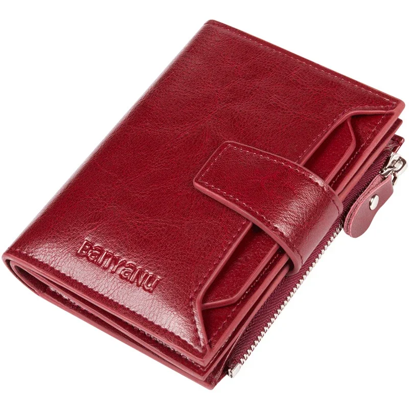 Genuine Leather Women's Wallet Multifunctional Anti Theft Swipe Card Bag Short Large Capacity Folding Zipper Wallets
Genuine Leather Women's Wallet Multifunctional Anti Theft Swipe Card Bag Short Large Capacity Folding Zipper Wallets
