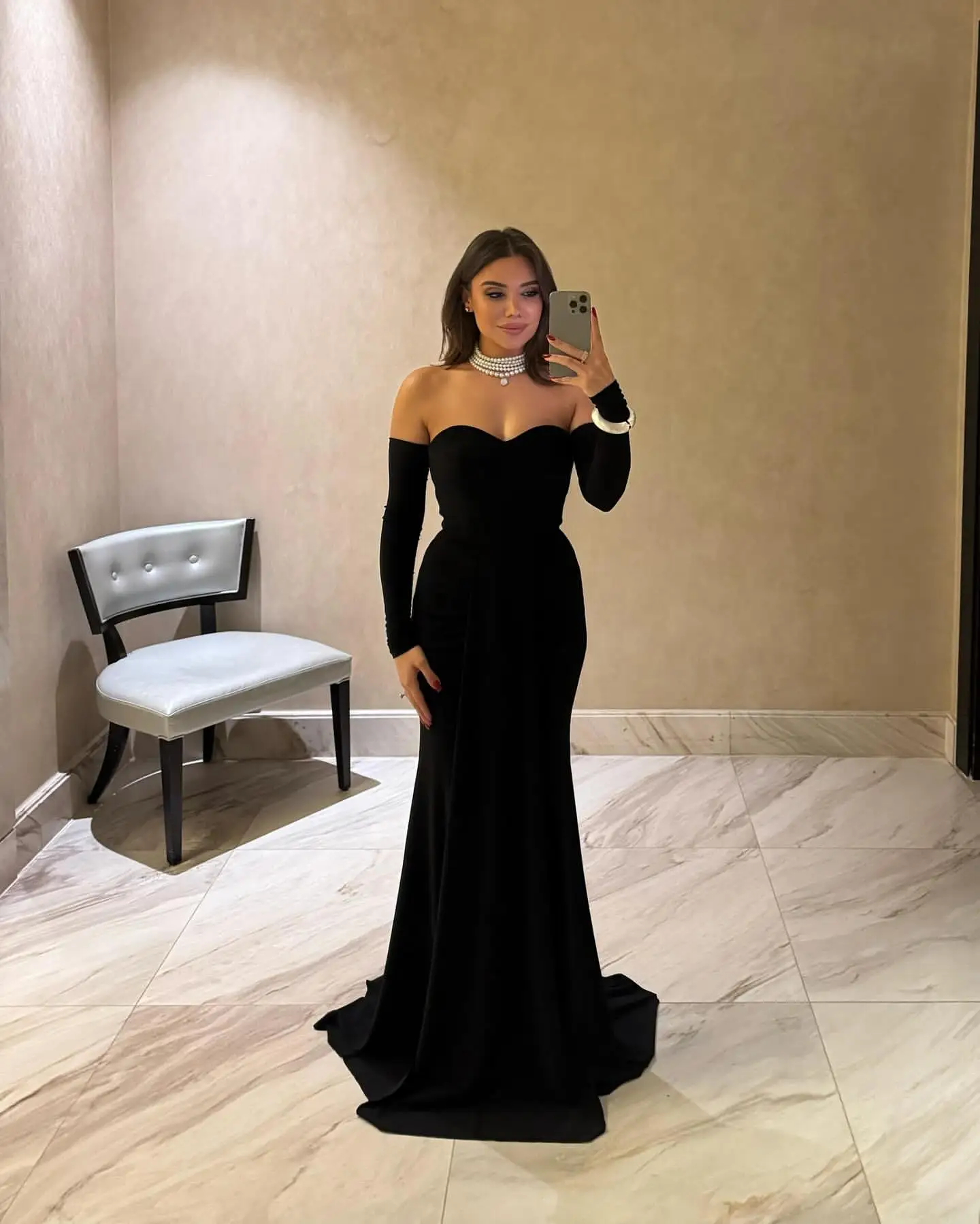 Customized Mermaid Long Sleeves Evening Dresses Sweetheart Floor Length Prom Dresses Vestidos De Noches Party Gowns
Customized Mermaid Long Sleeves Evening Dresses Sweetheart Floor Length Prom Dresses Vestidos De Noches Party Gowns