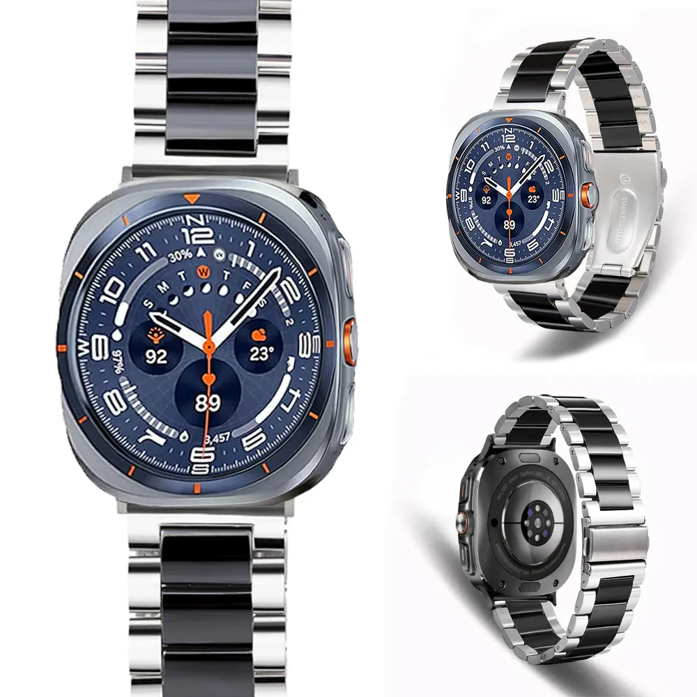Керамический + металлический ремешок для Samsung Galaxy Watch Ultra 2025 47 мм, браслет Correa для Galaxy Watch 8, 40 мм, 44 мм, классический 46 мм
Керамический + металлический ремешок для Samsung Galaxy Watch Ultra 2025 47 мм, браслет Correa для Galaxy Watch 8, 40 мм, 44 мм, классический 46 мм