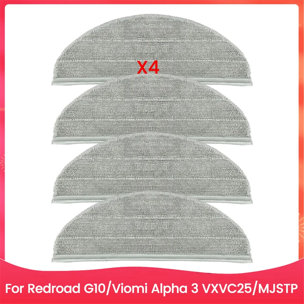 Розничные 4 шт. подушечки для швабры для Redroad G10 для Viomi Alpha 3 VXVC25/MJSTP, запасные части для пылесоса
Розничные 4 шт. подушечки для швабры для Redroad G10 для Viomi Alpha 3 VXVC25/MJSTP, запасные части для пылесоса