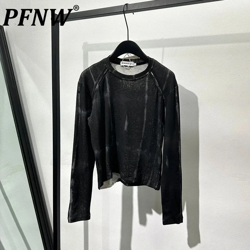 Мужская короткая футболка PFNW, промытая футболка с круглым вырезом, приталенная, стрейчевая, короткая, 21Z3685
Мужская короткая футболка PFNW, промытая футболка с круглым вырезом, приталенная, стрейчевая, короткая, 21Z3685