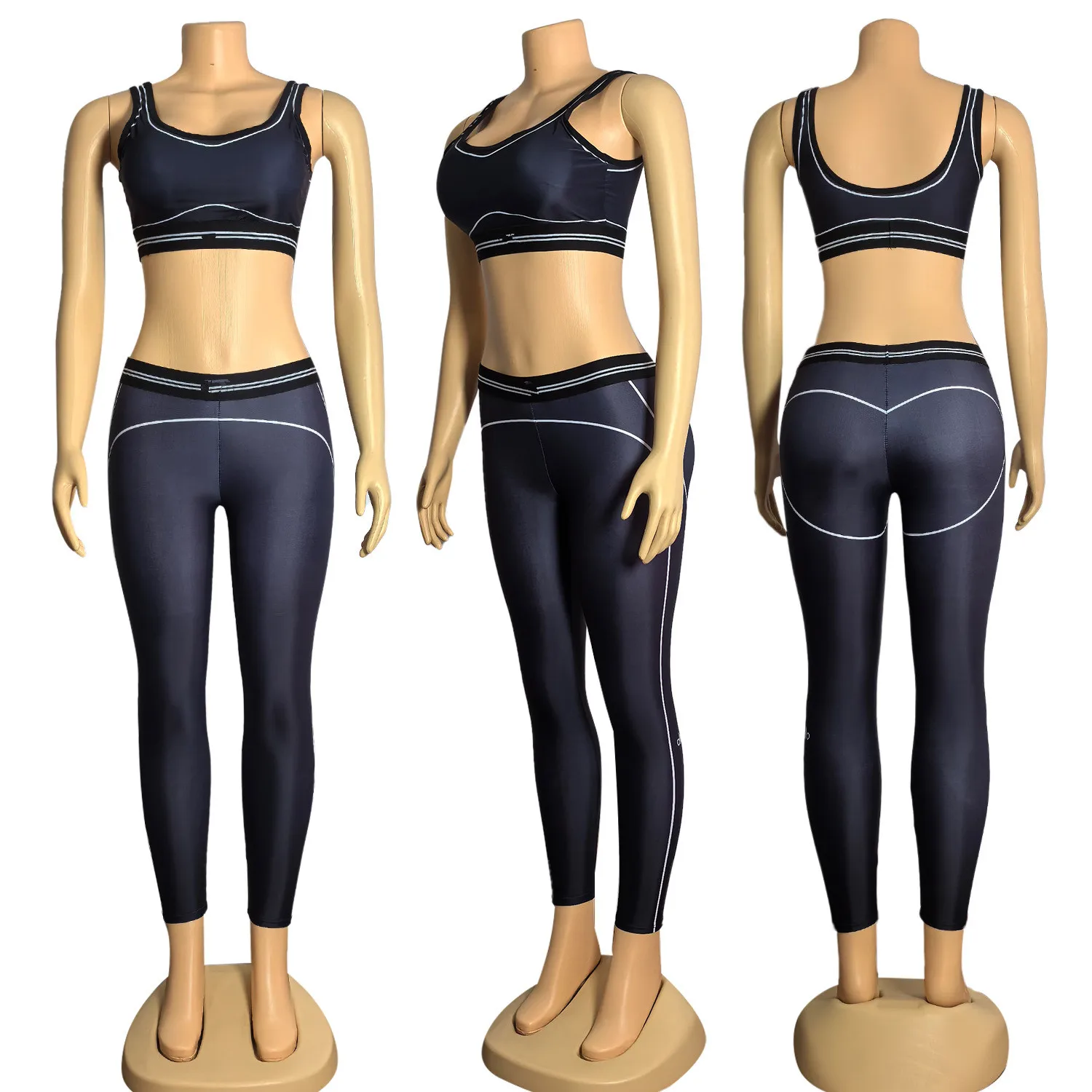 Y9002-1 2025 Summer New Letter Fashion Yoga Sports Leisure Two-piece Set of High Waist Training Breathable Fitness Clothing
Y9002-1 2025 Summer New Letter Fashion Yoga Sports Leisure Two-piece Set of High Waist Training Breathable Fitness Clothing