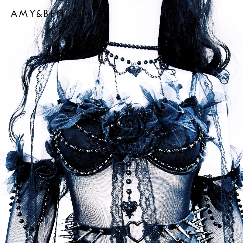 Original Gothic 2025 Autumn Design Black Lace Feather Women's Skirt Set Punk Dark Sweet Cool Sexy Vest Four-piece Sets Ladies
Original Gothic 2025 Autumn Design Black Lace Feather Women's Skirt Set Punk Dark Sweet Cool Sexy Vest Four-piece Sets Ladies