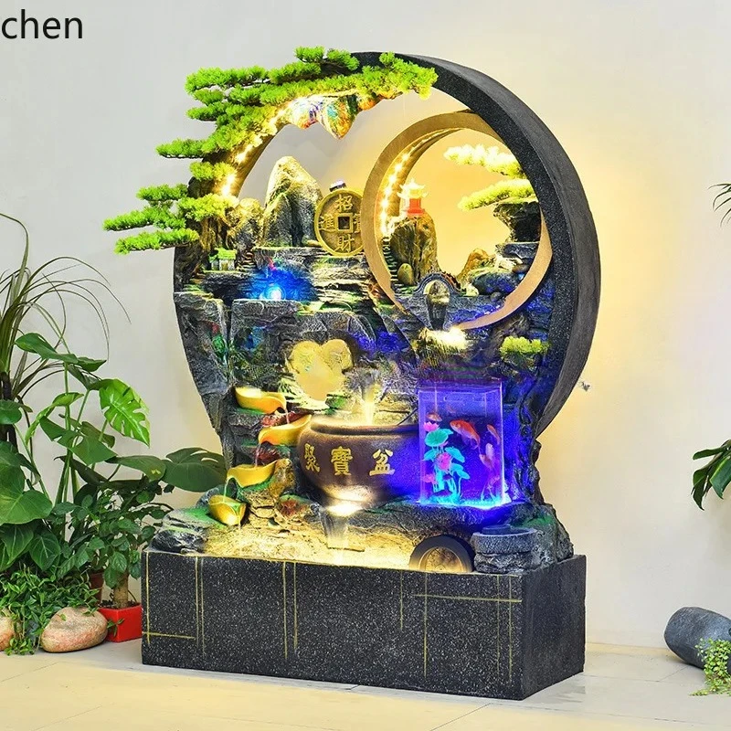 PYH Artificial Mountain Water Fountain Indoor Living Room Floor Ornament Wheel Water Curtain Wall Water Screen
PYH Artificial Mountain Water Fountain Indoor Living Room Floor Ornament Wheel Water Curtain Wall Water Screen
