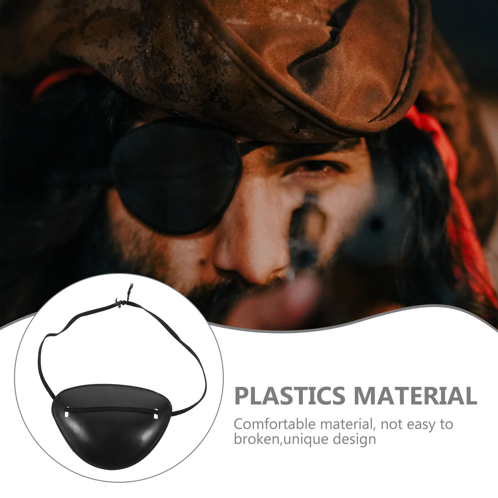 6Pcs Pirate Eye Patch Comfortable Lightweight Adjustable Single Eye Mask for Halloween Cosplay Party Masquerade Costume Prop
6Pcs Pirate Eye Patch Comfortable Lightweight Adjustable Single Eye Mask for Halloween Cosplay Party Masquerade Costume Prop