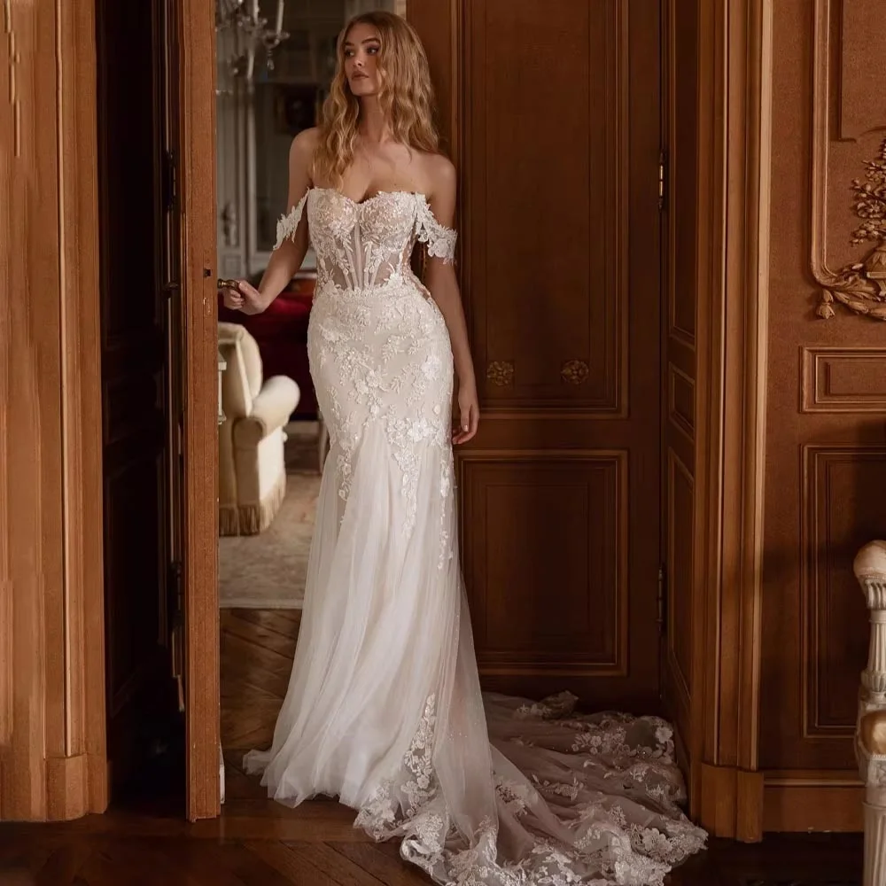 Customized Exquisite Sweetheart Wedding Gown Charming Sleeveless Wedding dress Lace Applique Bridal Dresses Vestidos De Noiva
Customized Exquisite Sweetheart Wedding Gown Charming Sleeveless Wedding dress Lace Applique Bridal Dresses Vestidos De Noiva