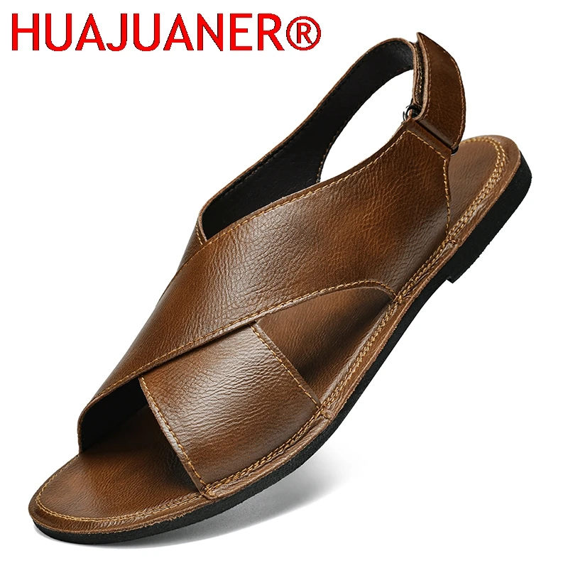 Sandals Men Summer Genuine Leather Mens Shoes Youth Beach Shoes Lightweight Breathable Slippers Men's Sandal Low Top Mens Shoes
Sandals Men Summer Genuine Leather Mens Shoes Youth Beach Shoes Lightweight Breathable Slippers Men's Sandal Low Top Mens Shoes