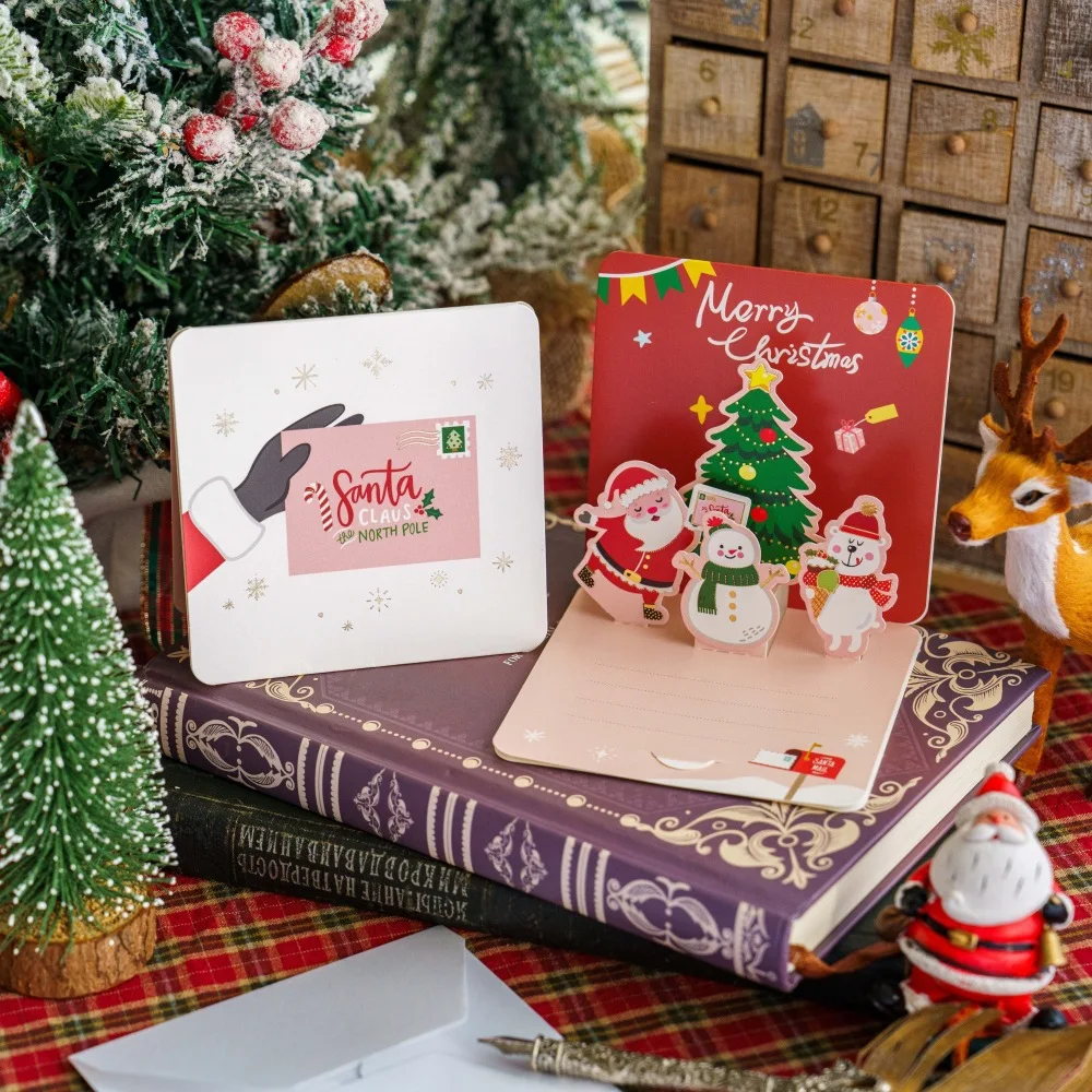 Merry Christmas Fold Small Greeting Cards with Envelopes Xmas Postcard Navidad New Year 2025 DIY Gift Card Decoration Noel
Merry Christmas Fold Small Greeting Cards with Envelopes Xmas Postcard Navidad New Year 2025 DIY Gift Card Decoration Noel