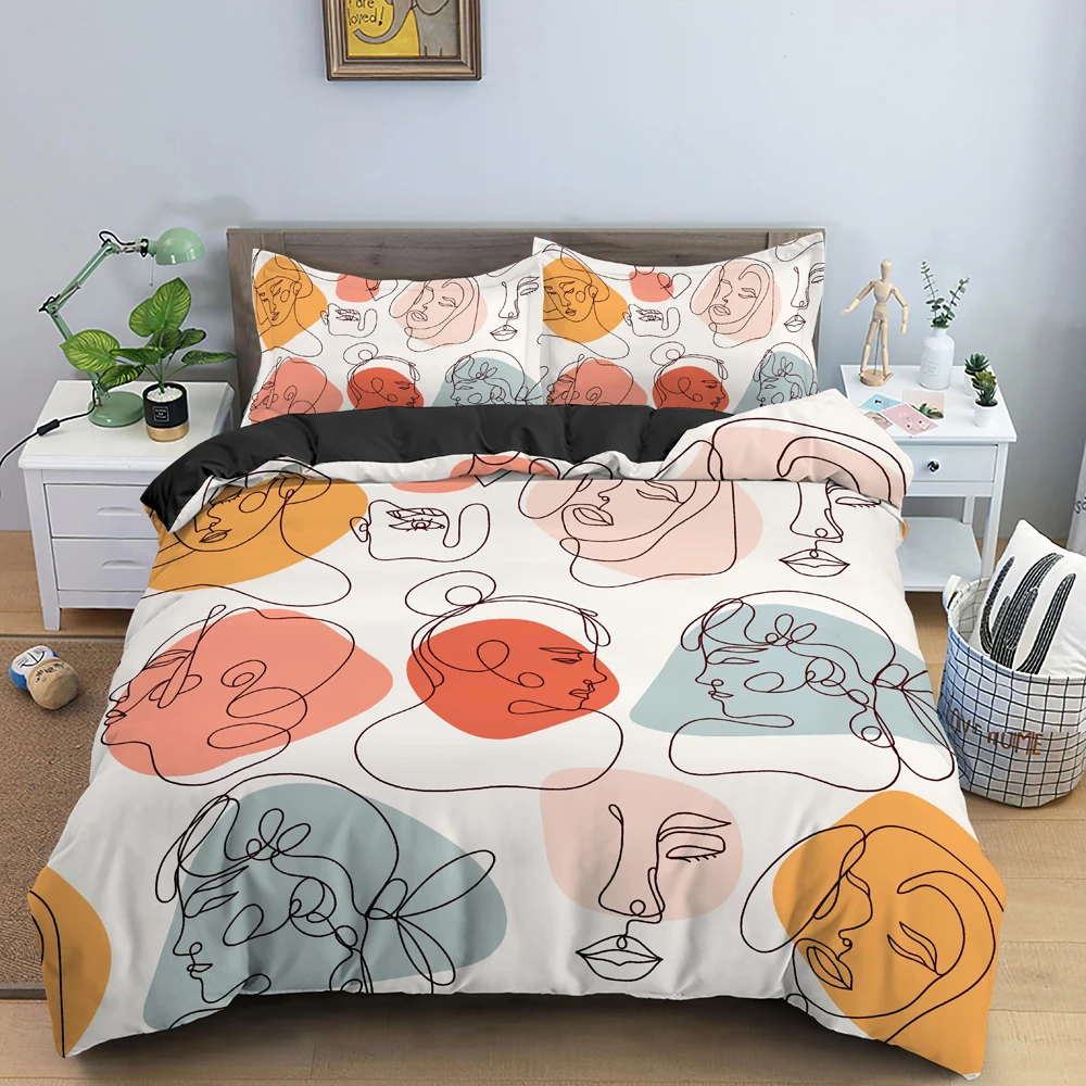 Abstract Duvet Cover Set Abstract Art Style Polyester Comforter Cover With Pillowcase King Full Size For Boys Girls Bedding Set
Abstract Duvet Cover Set Abstract Art Style Polyester Comforter Cover With Pillowcase King Full Size For Boys Girls Bedding Set