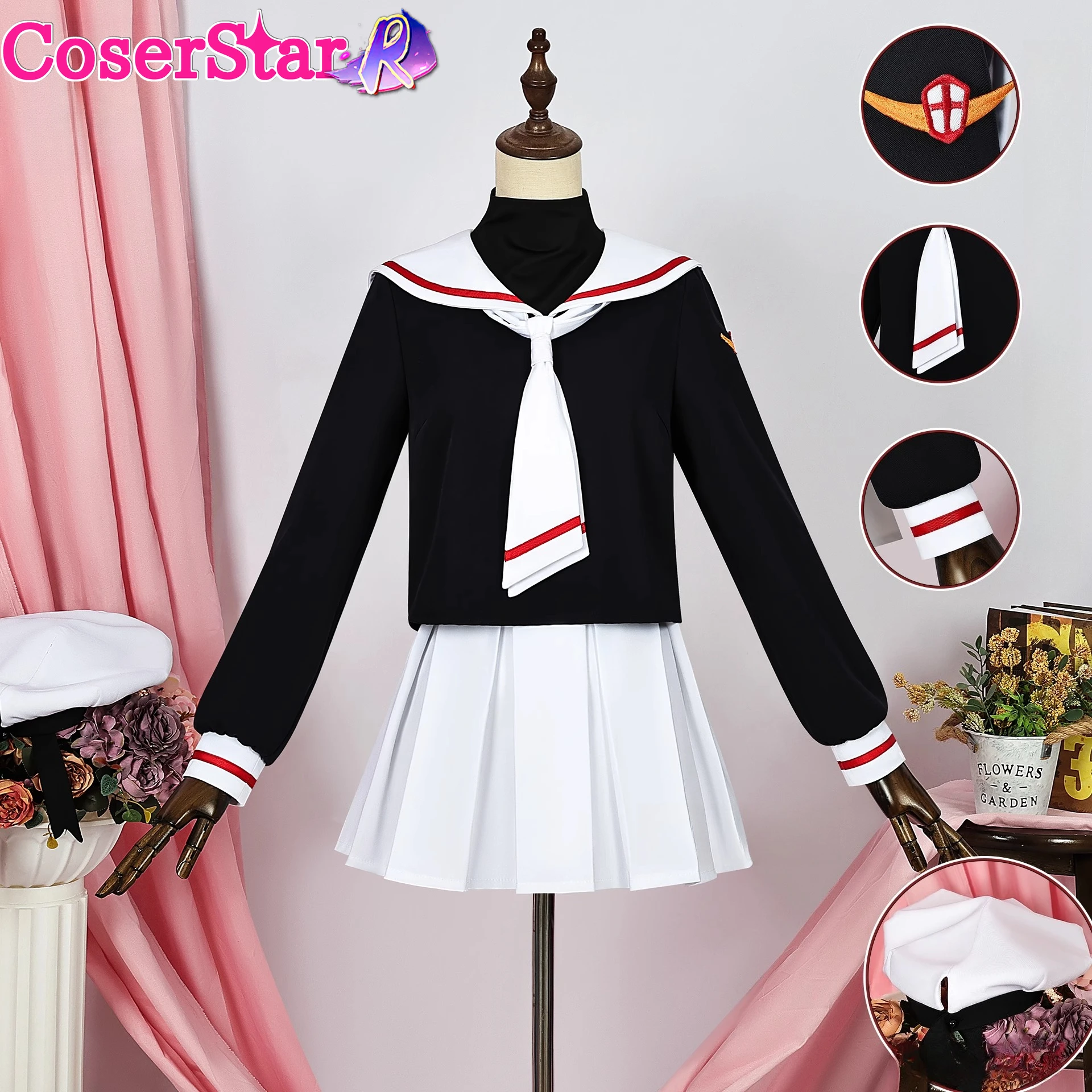 CoserStar-R CCS Cardcaptor Sakura Sakura Kinomoto Uniform Cosplay Costume Dress Role Play Halloween Party Uniform
CoserStar-R CCS Cardcaptor Sakura Sakura Kinomoto Uniform Cosplay Costume Dress Role Play Halloween Party Uniform